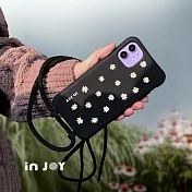 INJOYmall for iPhone 16/15/14/13/SE3 系列 快樂小雛菊 二合一防摔背繩手機殼 iPhone 16 Pro (6.3)