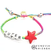 Venessa Arizaga Superstar 紅色星星手鍊 彩色沙灘手鍊