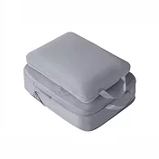 【E.dot】超值4件加大旅行壓縮收納袋 灰色