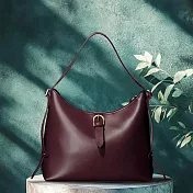 光合系 凱米單肩包 深緋紅