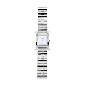 Hermes 愛馬仕 Heure H 旭日形壓印圖精鋼腕錶女仕腕錶(銀/21mm)