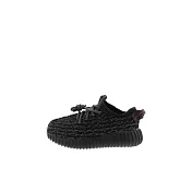 Adidas Yeezy Boost 350 Pirate Black TD 海盜黑 透氣 初代 休閒鞋 運動鞋 小童鞋 BB5355 14.5cm 黑色