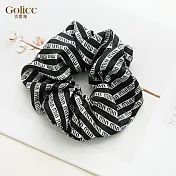 【Gulicc】髮圈 雙氣質百搭緞面質感 馬尾 大腸髮圈 (黑色)