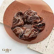 【Gulicc】髮圈 歐美款復古係百搭大腸髮圈 (咖啡色)