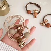 【Gulicc】髮圈 韓國小熊小兔皮筋髮圈 隨機4入