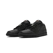 Nike Air Jordan 1 Low SE Black 全黑綠線 HM3690-001 26.5cm 。