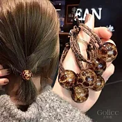 【Gulicc】髮圈 冰裂豹紋 簡約圓球髮圈 髮繩