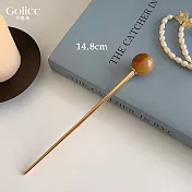 【Gulicc】髮簪 簡約 時尚小圓球 髮簪 (焦糖色)