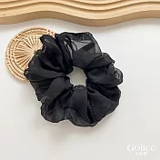 【Gulicc】髮圈 法式慵懶蓬鬆大髮圈 (靚黑)