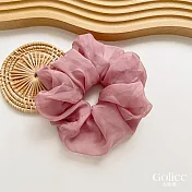【Gulicc】髮圈 法式慵懶蓬鬆大髮圈 (蜜粉)