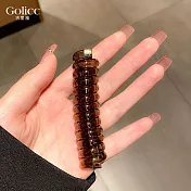 【Gulicc】髮圈 氣質簡約 編髮 電話線髮圈 (咖啡果凍)