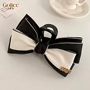【Gulicc】髮夾 優雅公主 雙面大蝴蝶結抓夾 (黑色)