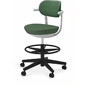 KOKUYO Pallo 日系質感人體工學辦公椅(高腳/布質椅背)- 墨綠