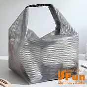 【iSFun】透視手提 EVA防潑水大容量盥洗化妝收納袋/ 黑色
