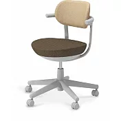 KOKUYO Pallo 日系質感人體工學辦公椅(標準腳/布質椅背)- 布卡其咖(撞色)