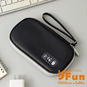 【iSFun】輕便收納 3C用品多格防潑水手拿包/黑色