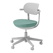 KOKUYO Pallo 日系質感人體工學辦公椅(標準腳/PVC椅背)- 灰綠