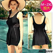 Heatwave熱浪 加大連身萊克泳裝 黑麗佳人(M-2XL)3005 M號