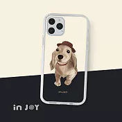 INJOYmall for iPhone 16/15/14/13/12/SE3 系列 奶油臘腸犬 透明防摔手機殼 iPhone 16 Plus (6.7)