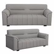 IDEA-簡約氣派方塊貓抓皮三人沙發/兩色可選(運費另計) 灰色