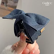 【Gulicc】髮夾 深藍牛仔 (深藍牛仔)