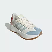 adidas 休閒鞋 City RNR W 女鞋 米白 藍 復古 麂皮 膠底 愛迪達 JR8027