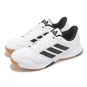 adidas 羽球鞋 Ligra 8 M 男鞋 白 黑 室內運動 基本款 緩衝 愛迪達 JI1505