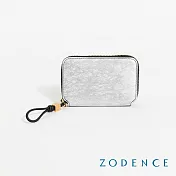 ZODENCE PAINTING進口真皮印象藝術卡片零錢包  波光銀