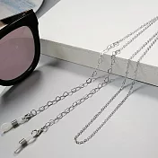 seoul show首爾秀 鏤空愛心圈兩用口罩掛繩鏈墨鏡平光眼鏡鍊老花近視防丟鍊  銀色