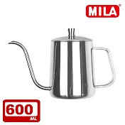 MILA 不鏽鋼手沖壺600ml 銀