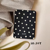 INJOYmall for iPad Air5/Air11/iPad10/iPad11/Pro11 系列 Smart cover皮革平板保護套 附筆槽 快樂小雛菊款 Pro11 2021(外側筆槽)