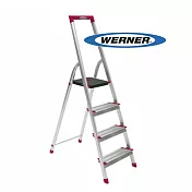 美國 Werner 穩耐安全梯 L234R-5 鋁合金寬踏板4階梯 大平台 鋁梯 A字梯 梯子 /個 (出貨後即無法退換貨，請下單確認好尺寸規格)