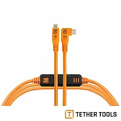 Tether Tools TetherPro Optima 10G USB-C 轉 USB-C 直角傳輸線 4.6m 公司貨 橘色