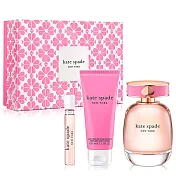Kate Spade 楷思培 桃氣甜心女性淡香精禮盒(淡香精100ml+隨行香氛7.5ml+身體乳100ml)-贈隨機紙袋