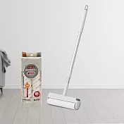 可折式伸縮膠黏拖把-24cmX1組+膠黏補充包-2入x3包