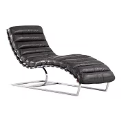 【ARTOPI】Plato柏拉圖牛皮放鬆休閒躺椅-2色可選 黑棕