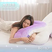 【BUHO布歐】冰肌涼感Hexa兩用窩窩枕(40x60cm)