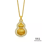 【點睛品】福來運轉 鑽石黃金項鍊 (中)