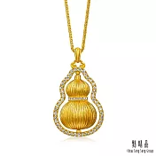 【點睛品】福來運轉 鑽石黃金項鍊 (大)