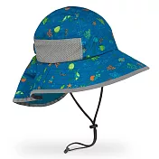 【美國 Sunday Afternoons】兒童 抗UV防潑透氣護頸帽 Kids Play Hat- 海底世界 M