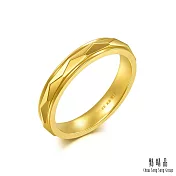 【點睛品】流轉光芒 黃金戒指 _計價黃金(港圍11)