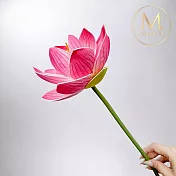 【Floral M】日式上野公園蜜桃粉荷花仿真花花材 （1入組）