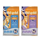 【Solid gold 素力高】無穀全齡貓1.36kg 貓飼料(貓糧/貓食) 深海藍鱈