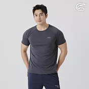 ADISI 男山形緹花消臭快乾圓領上衣 AL2511091 深石灰 (M-3XL) M 深石灰