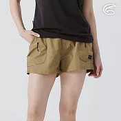 ADISI 女智能纖維速乾撥水登山短褲 AP2511099 棕色 (S-2XL) S 棕色