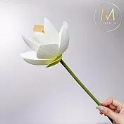 【Floral M】日式上野公園典雅白荷花仿真花花材 （1入組）