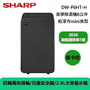 【可退貨物稅】SHARP DW-P6HT-H 乾淨方mini美型除濕機 6L 摩卡棕 能源效率一級 台灣公司貨