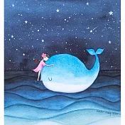 【玲廊滿藝】Jennifer Chang-小鯨魚的寧靜海19x17.5cm