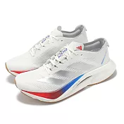 adidas 慢跑鞋 Adizero Boston 12 W 女鞋 白 銀 緩震 運動鞋 愛迪達 JI4480