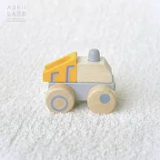 日本 Adnil LAND 寶寶木頭卡車玩具【灰色砂石車】